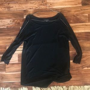 Black long sleeve top